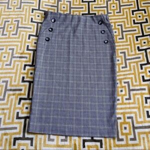 Jules & Leopold Black White Pencil Skirt Womens 4